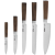 Orion 5 db-os rozsdamentes acél konyhai késkészlet WOODEN (831149)