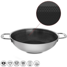 Orion COOKCELL WOK Serpenyő, tapadásmentes felület, 3 réteg, átm. 28 cm (112991) edény