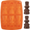 Orion forma szilikon csokoládé nyuszik 6 narancssárga (151785 Kinghoff)