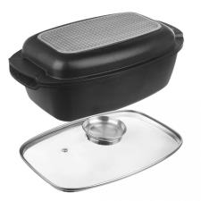 Orion GRANDE Aroma, kétoldalas, 39×22×15 cm, üveg fedél (8592381175825) sütés és főzés