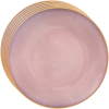 Orion Kerámia tálkészlet, rózsaszín máz, 27 cm, 6 db, rózsaszín