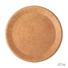 Orion NATURE lapos papírtányér 22,5 cm átmérő, 10 db tányér és evőeszköz