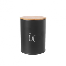  Orion pléh/bambusz doboz 9,5 cm átmérőjű Tea BLACK (8592381168728) uzsonnás doboz
