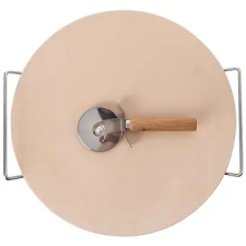 Orion sütőkő agyag / drót + szeletelő, 33 cm átmérő edény