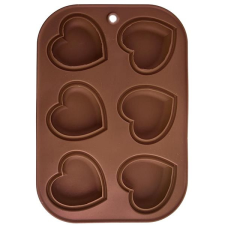 Orion Szilikon forma MUFFIN SZÍV 6 barna sütés és főzés
