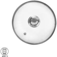 Orion Üveg fedő 20 cm átmérővel, rozsdamentes acél fogantyúval edény