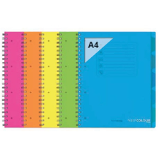  Orna Pro PP A4 120 lapos kockás vegyes színű spirálfüzet füzet