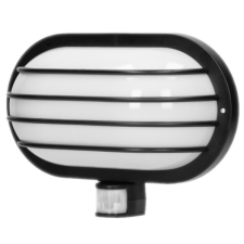 ORNO Kerti lámpa, beépített PIR mozgásérzékelővel, fekete színű, 230 VAC, 50 Hz,  60 W, IP 44 kültéri világítás
