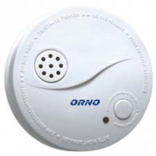 ORNO ORDC609 optikai füstérzékelő, hang- és fényjelzés, tesztnyomógomb, alacsony telep jelzés, hangnyomás ~86 dB, EN14604:2005, tápfeszültség 9 V 6F22 (tartozék) biztonságtechnikai eszköz