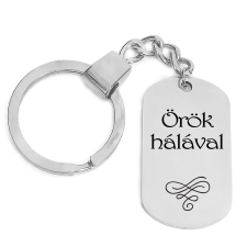 Örök hálával kulcstartó, választható több formában és színben kulcstartó