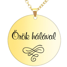 Örök hálával medál lánccal, választható több formában és színben nyaklánc