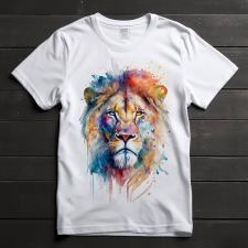  Oroszlán póló (Férfi)(Színes) férfi póló