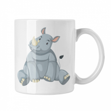  Orrszarvús - Fehér Bögre Gyerekeknek (4 féle) bögrék, csészék