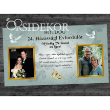 OrsiDekor AKKOR ÉS MOST SZÜRKE Házassági évforduló tábla dekorációs kellék