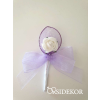 OrsiDekor Esküvői bokréta kitűző, lila színben