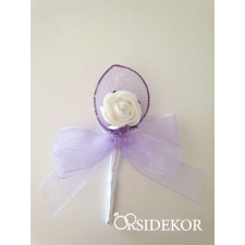 OrsiDekor Esküvői bokréta kitűző, lila színben kitűző