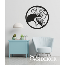 OrsiDekor Ginko kör keretben falikép fából grafika, keretezett kép