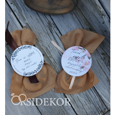 OrsiDekor Kör kísérőcédula köszönetajándékra dekorációs kellék
