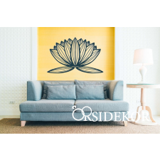OrsiDekor Modern lótuszvirág falikép fából grafika, keretezett kép