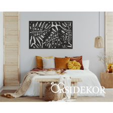 OrsiDekor Trópusi levelek falikép fából grafika, keretezett kép