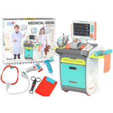 Orvosi Játéktár Kerekes Trollyal és EKG/X-ray Monitorral orvosos játék