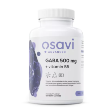 Osavi GABA 500 mg + B6-vitamin, 120 növényi kapszula, 120 adag Étrend-kiegészítő vitamin és táplálékkiegészítő