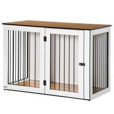 Osoam Kutyaketrec beltéri 106x60x76 cm kisállat ketrec kutyabox szállítóbox, fekhely kutyáknak