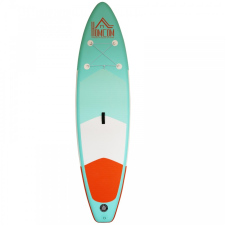 Osoam SUP felnőtt Stand Up Paddle felfújható deszka készlet 305x76x15 cm Stand Up Board evezővel zöld-narancssárga sup