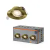 Osram 3 db süllyesztett halogén LED mennyezeti spotlámpa, mozgatható, kerek, 4,9 W, 270 lm, 2700 K, meleg zöld, süllyesztett Osram