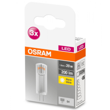 Osram 3db LED G4 izzó 1.8W = 20W 200lm 2700K 300° 12V OSRAM izzó