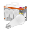 Osram 3db LED izzó E27 A60 10W = 75W 1055lm 2700K 200° OSRAM