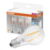 Osram 3db LED izzó E27 A60 6.5W = 60W 806lm 4000K Semleges 360° OSRAM