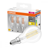 Osram 3dbLED izzó Gömb E14 P45 4W = 40W 470lm 2700K 320° OSRAM