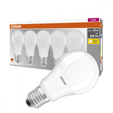 Osram 5db LED izzó E27 A60 8.5W = 60W 806lm 2700K 300° OSRAM izzó