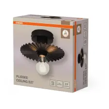 Osram DECOR PLISSEE E27 DG mennyezeti lámpa, sötétszürke (4099854454608) világítás
