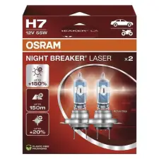 Osram H7 Night Breaker Laser Next Generation +150%, 2 db autó izzó, izzókészlet