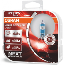 Osram Izzó 12V/55W/H7 2db/+150% Osram Night Breaker Laser 64210NL led izzó