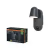 Osram Kinkiet Ogrodowy Lampa Elewacyjna Zewnętrzna Reflektor LED z Czujnikiem Ruchu i Zmierzchu 3W 155lm 3000K Ciepła Ściemnialna Szary IP54 Endura Osram