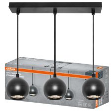 Osram Lampa Wisząca Sufitowa Zwis Reflektor 3x GU10 Czarna SPHERAL Osram világítás