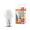 Osram LED izzó A60 B22d 7W = 60W 806lm 2700K Meleg 300° Szabályozható Izzószálas Retrofit CLASSIC Osram