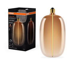 Osram LED izzó, barna, E27, 4,8 W, VINTAGE ELIPSE/ OVAL, meleg fehér izzó