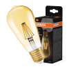 Osram LED izzó E27 ST64 4W = 35W 410lm 2400K meleg 300° izzószál OSRAM Vintage 1906