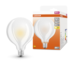 Osram LED izzó, matt, E27, 6,5 W, GLOBE, meleg fehér izzó