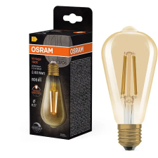 Osram LED izzó, retró, aranyszínű, E27, VINTAGE, 7,2 W, meleg fehér izzó