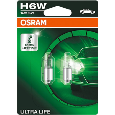 Osram Ultralife H6W, 12 V, 6 W, BAX9s, 2 db autóalkatrész