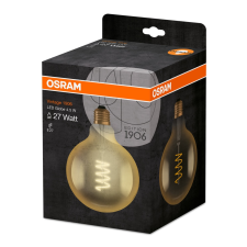  OSRAM Vintage LED globe, átlátszó üveg búra, 5W 250lm 2000K E27, átlagos élettartam: 15000 óra, fényszín: meleg fehér LED VINTAGE CL A 25 FIL 5W 2000K E27 ( 4058075092136 ) izzó
