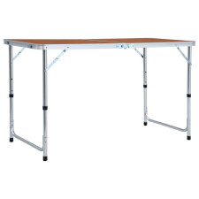 összecsukható alumínium kempingasztal 120 x 60 cm kemping felszerelés