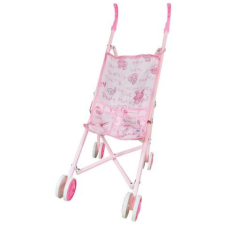  Összecsukható fémvázas rózsaszín játékbabakocsi játék babakocsi