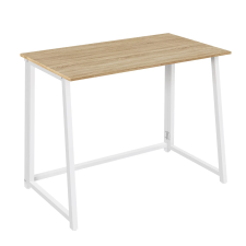  Összecsukható íróasztal ZARIMO 80×40 cm, fehér/sonoma tölgy íróasztal
