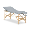  Összecsukható masszázságy HABYS® Panda Plus Szín: világos szürke (#29) - Vinyl Flex, Váz mérete és színe: 180x70cm - világos bükkfa